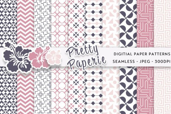 Download 10 Geometric Digital Paper Backgrounds - Geometric digital paper Collection