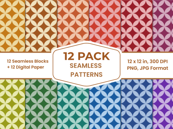 Download Midcentury Geometric Digital Paper Pack - Premium Resources