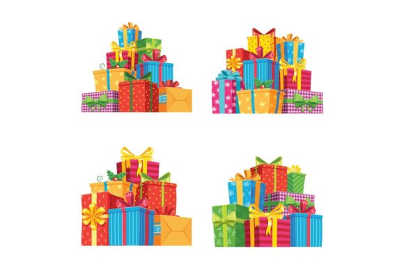 Download Christmas Presents in Gift Boxes - Gift Collection