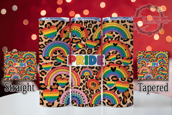 Download Bold Rainbow Leopard Pride Tumbler - Bold rainbow Collection