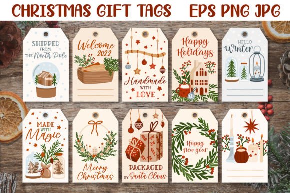 Download Christmas Packaging Printable Gift Tags - Gift Collection